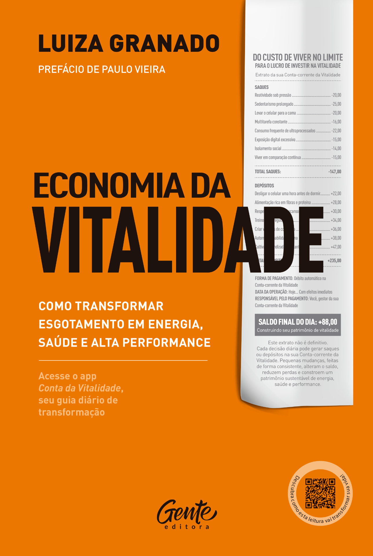 Capa do livro Economia da Vitalidade, de Luiza Granado